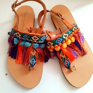 NWOT Elina Linardaki  Greek leather